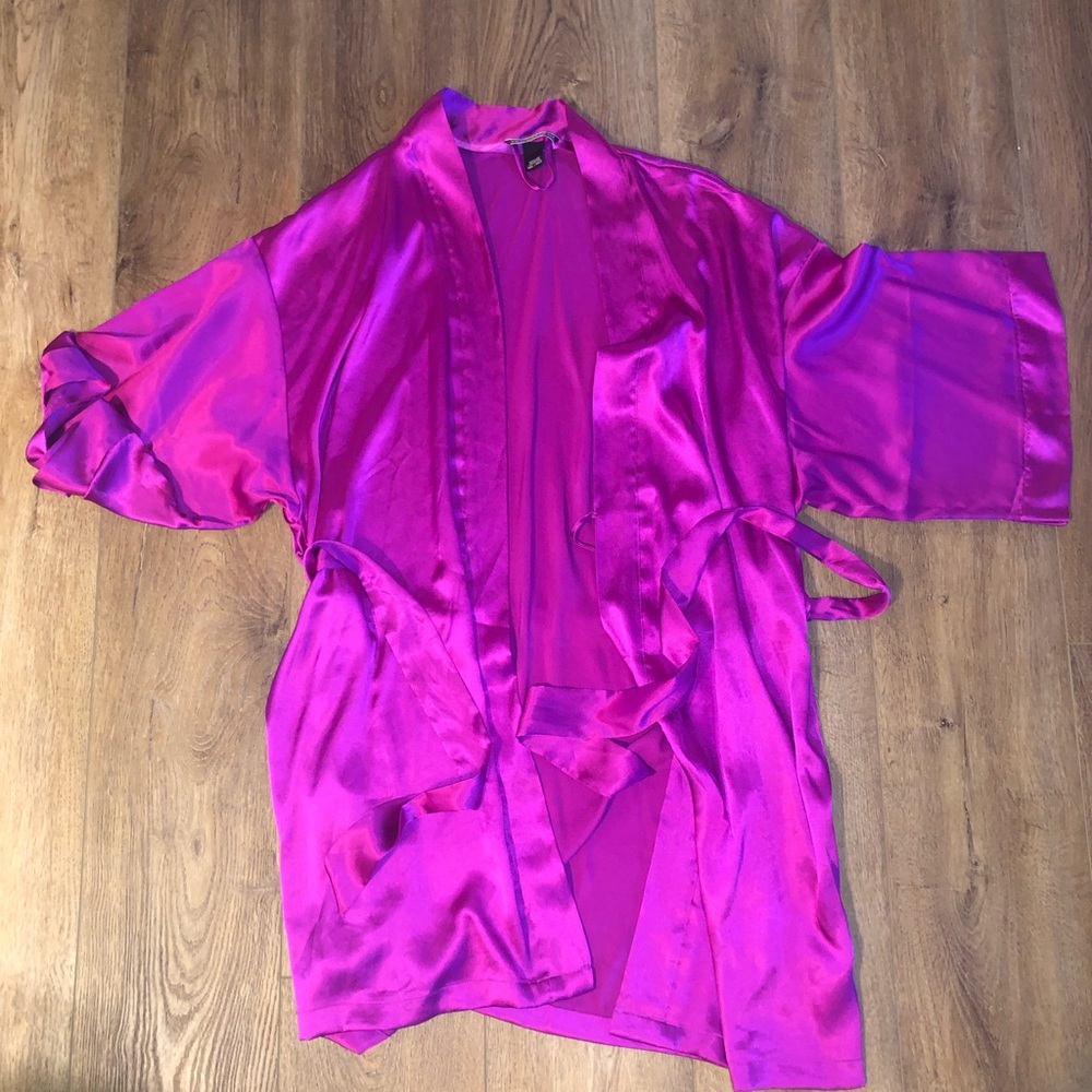 Purple VS Silk Robe